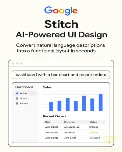 جوجل تكشف عن Stitch – أداة ذكاء اصطناعي جديدة لتصميم الواجهات البرمجية