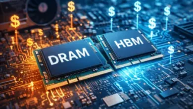 معركة الذاكرة في الذكاء الاصطناعي: ارتفاع التكاليف يتجاوز المعالجات إلى شرائح DRAM